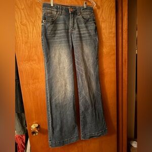 Democracy Wide Leg Blue Jeans